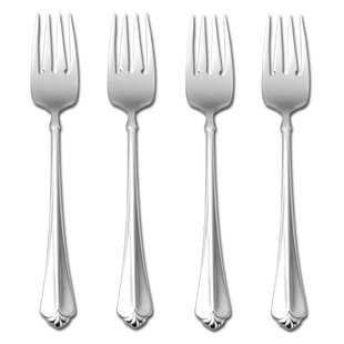 Oneida Juilliard Flatware Salad Forks, 18/10 Stainless Steel (Set of 4)