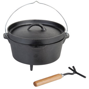 EsschertDesign 6 Quarts Cast Iron Round Dutch Oven