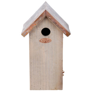 ESSCHERTDESIGN 12'' H x 6.7'' W x 5.2'' D Post Birdhouse