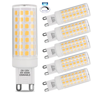 ARTIVA USA 40 Watt Equivalent G9 G9/Bi-pin Dimmable 3000K LED Bulb (Set of 6)