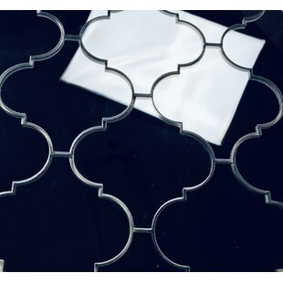 ABOLOS Reflections 5.625 in. x 5.625 in. Glass Mirror Big Lantern Arabesque Mosaic Decorative Kitchen & Bathroom Wall Tile