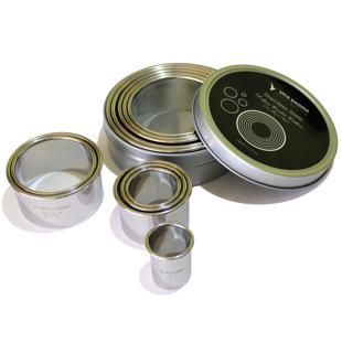 ARTHUR COURT DESIGNS 11-Piece Non-Stick Stainless Steel Round Biscuit Cookie Cutter Set