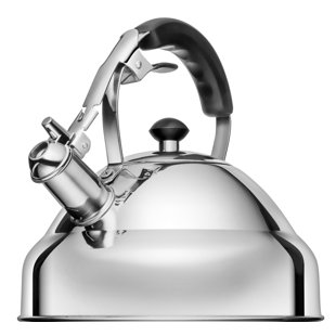Vita Saggia 3.2 qt. Stainless Steel Whistling Stovetop Kettle
