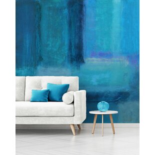 CASA FINE ARTS Whispers of Teal and Blue Wall Mural