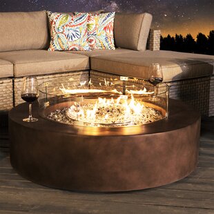 17 STORIES Langport Concrete Propane Fire Pit Table