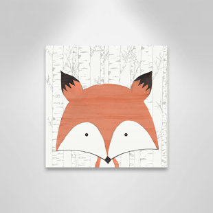 CASA FINE ARTS Juvenile Woodland Friends 2 Canvas Art