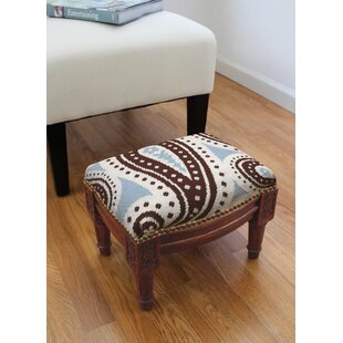 123 CREATIONS Solid Wood Accent Stool