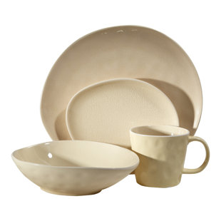 FAIRMONT AND MAIN LTD Vie Naturelle 16 Piece Stoneware Dinnerware Set - Service for 4