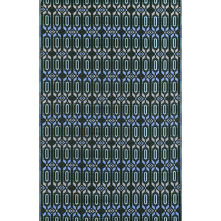 MAD MATS Moroccan Geometric Polypropylene Green Indoor/Outdoor Area Rug