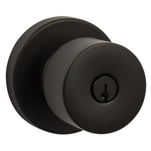 SURE-LOC HARDWARE Ridgecrest Modern Bergen Keyed Entry Door Knob with Round Rosette