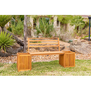 UNION RUSTIC Aloisia Acacia Outdoor Bench