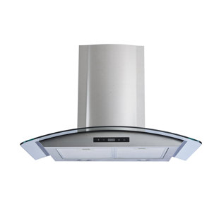 WINFLO 30" 500 CFM Convertible Wall Mount Range Hood in Stainless Steel