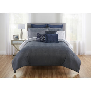 BECO HOME Meghan Sateen Box Stitch Comforter Set
