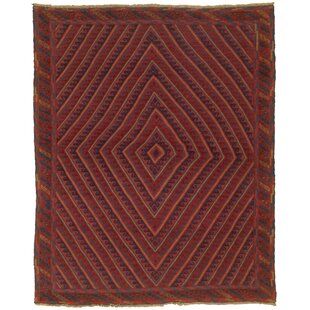 ISABELLINE One-of-a-Kind Westbrooke Hand-Knotted 2010s Tajik Red 4'10" x 6' Wool Area Rug