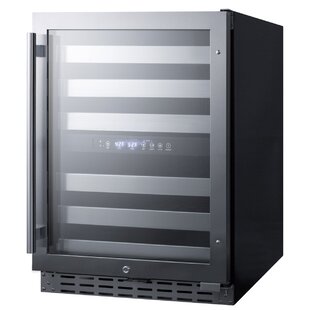 Summit Appliance 23.5'' 46 Bottle Dual Zone Built-In Wine Refrigerator