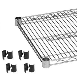 WFX UTILITY™ Whitworth Wire Shelf with 4 Plastic Clips Shelving Unit Add-on (Set of 2)
