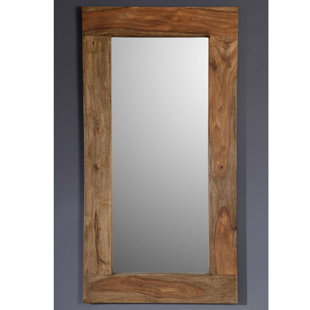 MASSIVMOEBEL24 Nature Solid Wood Wall Mirror