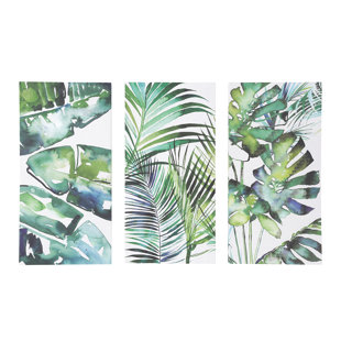 EAST URBAN HOME 3-tlg. Leinwandbilder-Set Botanical Series von Summer Thornton
