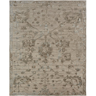 CANORA GREY Tunley Oriental Handmade Brown Area Rug