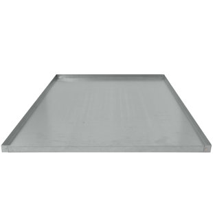TUCKER MURPHY PET™ Lapham Metal Crate Pan Tray - Galvanized Steel, Rustproof & Durable, Safe Edges, Ideal for Dog Crates, Multipurpose Use for Pets & More