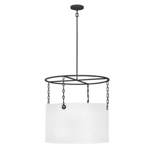 HINKLEY Tribeca 6 - Light Shaded Drum Chandelier