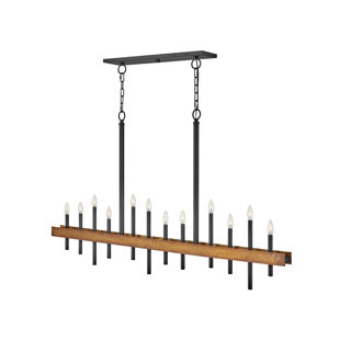 HINKLEY Wells 60.25" Twelve-Light Candle Linear Chandelier