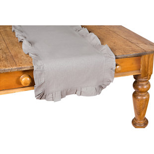 XIA HOME FASHIONS Ruffle Trim Table Runner