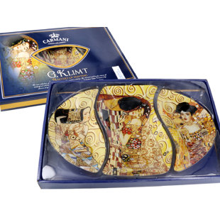 PROMASTER GIFTS Glass Decorative Plate - Set of 3