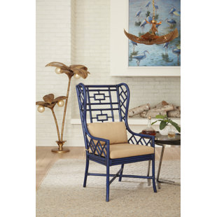 WILDWOOD Coastal Fabric Upholstered Armchair