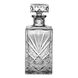 MAJESTIC CRYSTAL Crystalline 30 oz. Whiskey Decanter