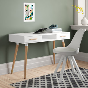 ISABELLINE Anika Solid Wood Base Writing Desk