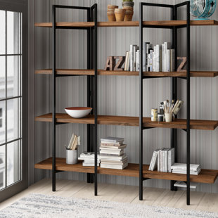 BOROUGH WHARF Marvin 165cm H x 160cm W Etagere Bookcase