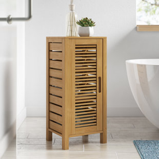 DOTTED LINE™ Ayden Solid Bamboo Wood 29" Tall Bathroom Cabinet