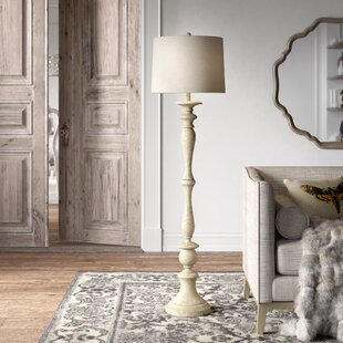 KELLY CLARKSON HOME 60'' Gray Distressed Traditional Floor Lamp