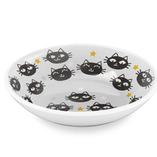 TARHONG Matt The Cat 0.75 Cups Anti-Skid Pet Bowl (Set of 2)