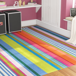 DASH AND ALBERT RUGS Mellie Stripe Handwoven Cotton Rug