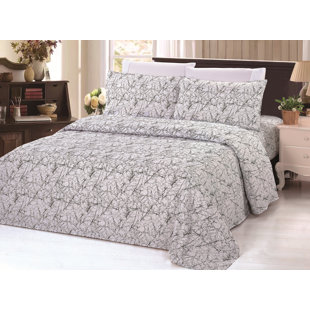 BAMBOO LIVING 2000 Modern & Contemporary Rayon Floral Duvet Cover Set