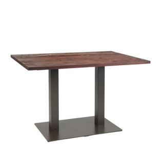 ERF, INC. 4 Person 47'' L x 31'' H Extendable Solid Wood Dining Table