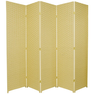 BAY ISLE HOME™ Asuka 87.5" W x 71" H 5- Panel Folding Room Divider