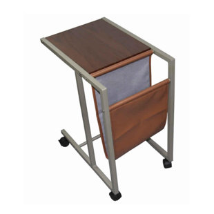 BENJARA 24.25'' H x 13.5'' W Laptop/Tablet Storage Cart with Wheels