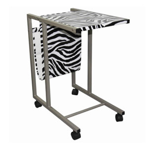 BENJARA 24.25'' H x 13.5'' W Laptop/Tablet Storage Cart with Wheels