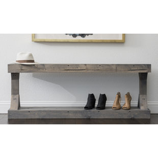 DEL HUTSON DESIGNS Barb Wood Shoe Storage Bench