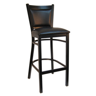 H&D RESTAURANT SUPPLY, INC. Upholstered Counter Stool with Metal Frame