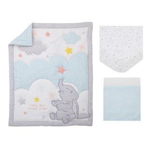 DISNEY Dumbo 3 - Piece Crib Bedding Set