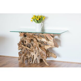 UNION RUSTIC Milana 140cm Glass Top Console Table