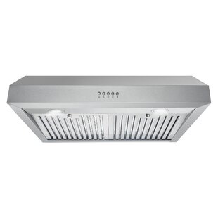 Cosmo 30" Stainless Steel 380 CFM Ducted (Vented) Under Cabinet Range Hood with Baffle Filter