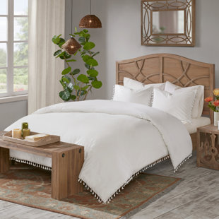 JLA HOME Lillian Cotton Percale Duvet Cover Set