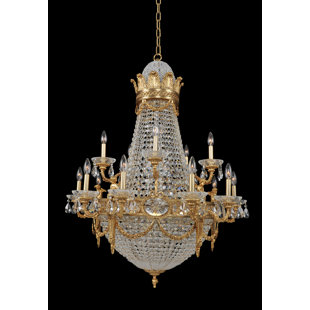 ALLEGRI BY KALCO LIGHTING Marseille 25 - Light Dimmable Empire Chandelier