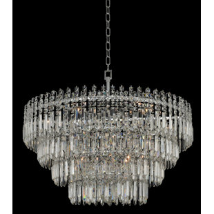 ALLEGRI BY KALCO LIGHTING Pandoro 15 - Light Dimmable Tiered Chandelier