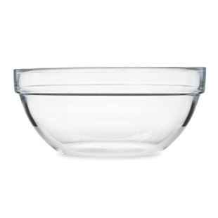 KITCHEN SUPPLY WHOLESALE Glass 6 Piece Nested Mixing Bowl Set (Set of 6)